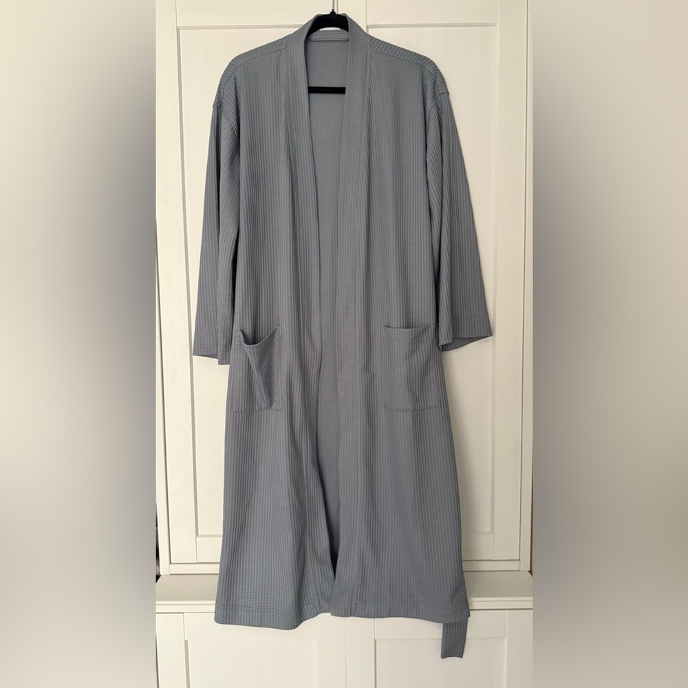 Knix Blue/Grey Waffle Robe